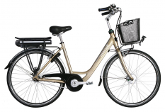 E-motion Comfort 7V Dam, 7-växlad elcykel, sandbeige