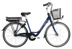 E-motion Comfort 7V Dam, 7-växlad elcykel, mörkblå
